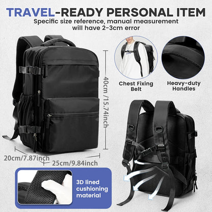 Men Vacuum Compression Backpack 15.6In Laptop Backpack Expand Hiking Vacuum Travel Backpack, Ryanair Backpack 40X20X25 Cabin Bag